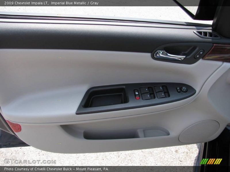 Imperial Blue Metallic / Gray 2009 Chevrolet Impala LT