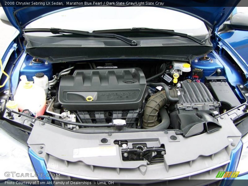 Marathon Blue Pearl / Dark Slate Gray/Light Slate Gray 2008 Chrysler Sebring LX Sedan