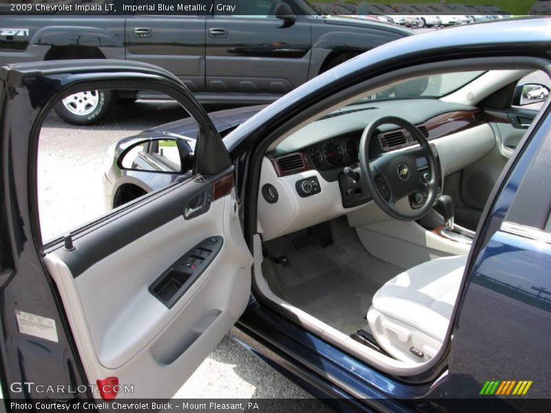 Imperial Blue Metallic / Gray 2009 Chevrolet Impala LT