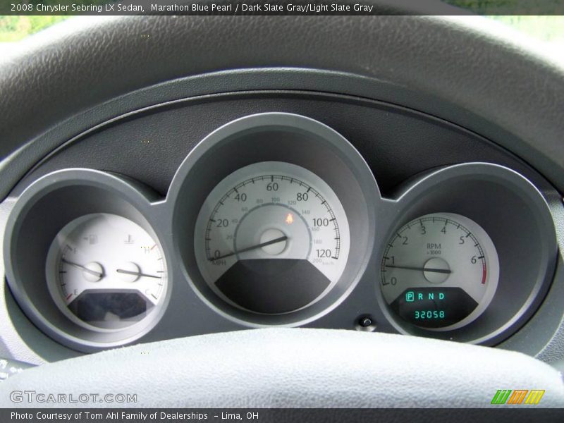 Marathon Blue Pearl / Dark Slate Gray/Light Slate Gray 2008 Chrysler Sebring LX Sedan