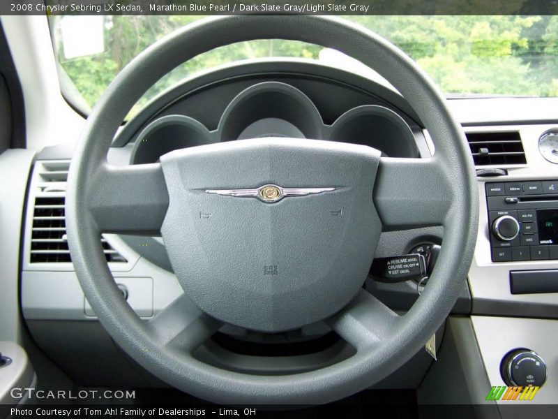 Marathon Blue Pearl / Dark Slate Gray/Light Slate Gray 2008 Chrysler Sebring LX Sedan