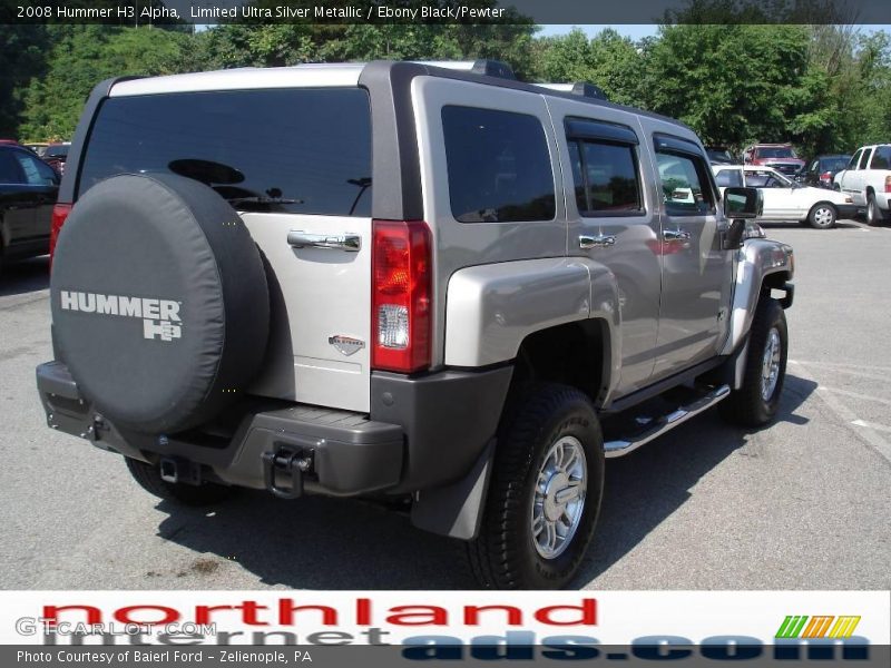 Limited Ultra Silver Metallic / Ebony Black/Pewter 2008 Hummer H3 Alpha