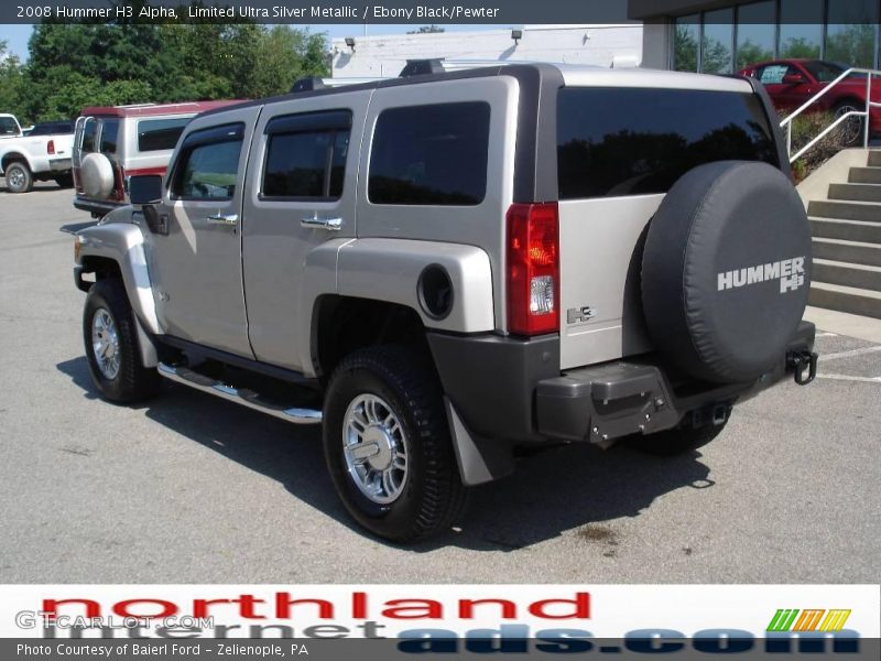 Limited Ultra Silver Metallic / Ebony Black/Pewter 2008 Hummer H3 Alpha