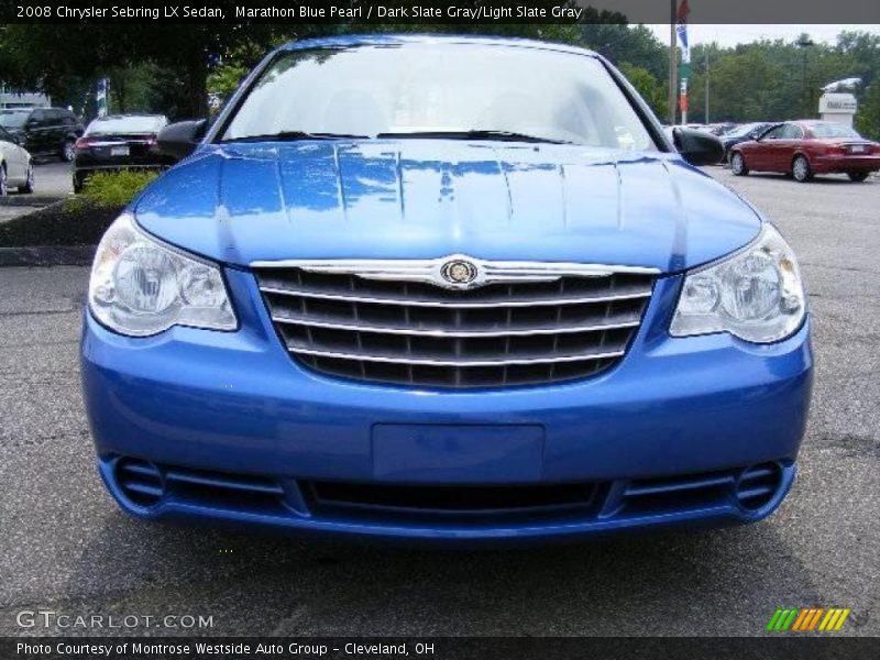 Marathon Blue Pearl / Dark Slate Gray/Light Slate Gray 2008 Chrysler Sebring LX Sedan