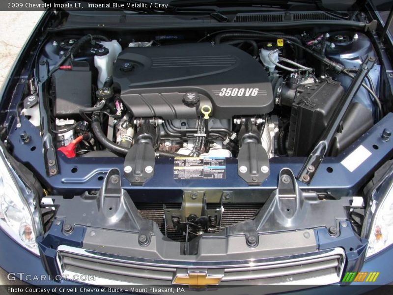 Imperial Blue Metallic / Gray 2009 Chevrolet Impala LT