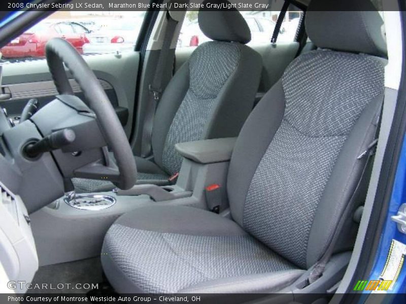 Marathon Blue Pearl / Dark Slate Gray/Light Slate Gray 2008 Chrysler Sebring LX Sedan
