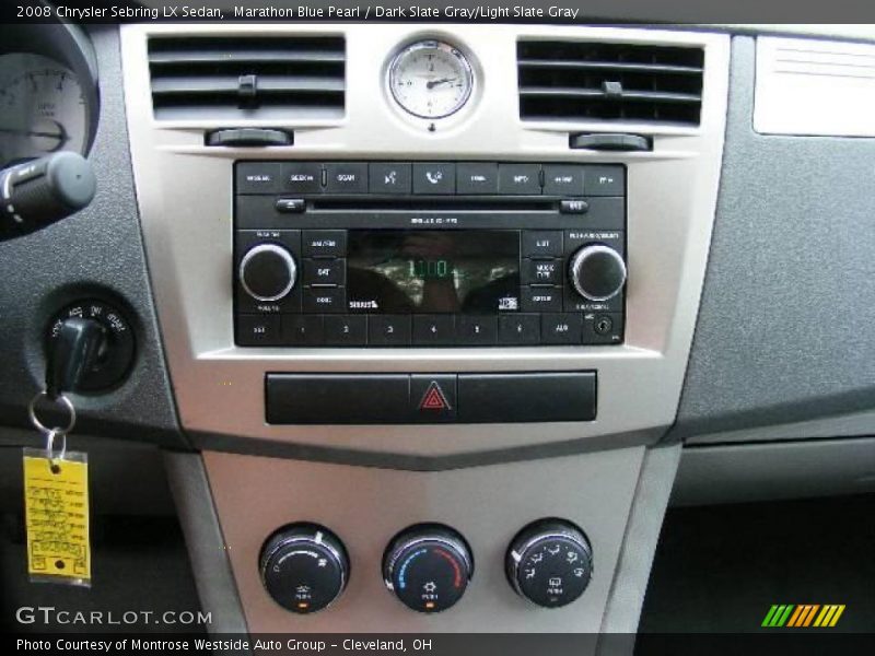 Marathon Blue Pearl / Dark Slate Gray/Light Slate Gray 2008 Chrysler Sebring LX Sedan