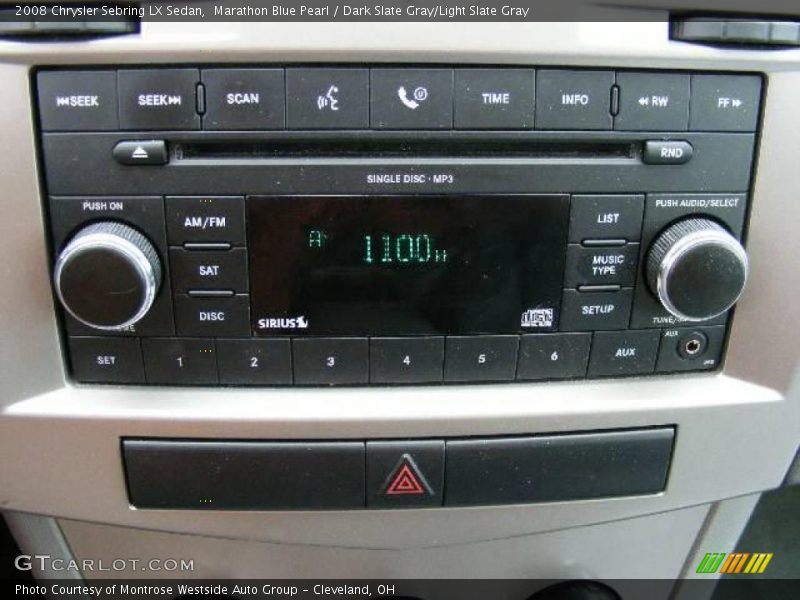 Marathon Blue Pearl / Dark Slate Gray/Light Slate Gray 2008 Chrysler Sebring LX Sedan