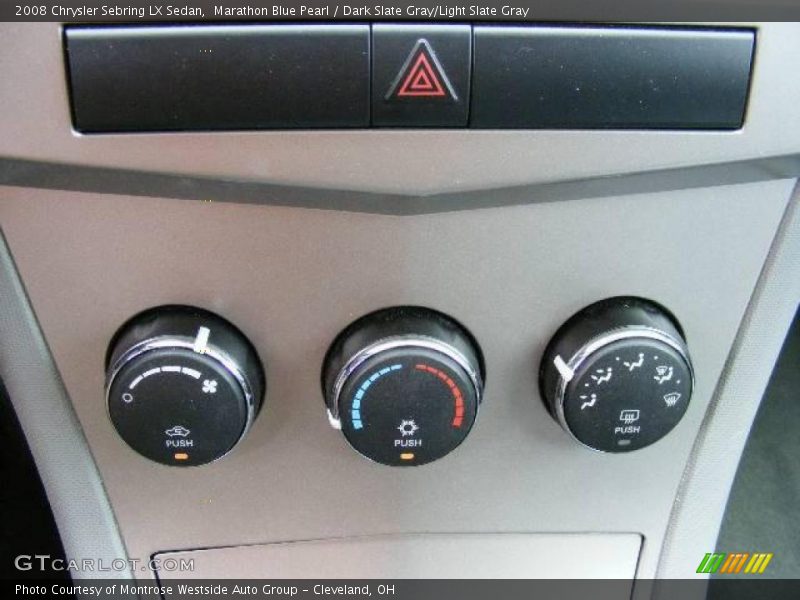 Marathon Blue Pearl / Dark Slate Gray/Light Slate Gray 2008 Chrysler Sebring LX Sedan
