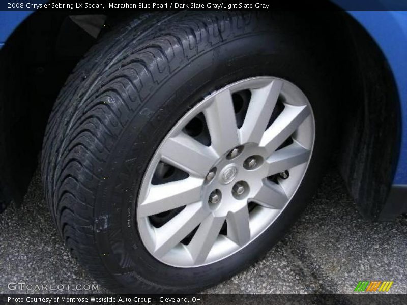 Marathon Blue Pearl / Dark Slate Gray/Light Slate Gray 2008 Chrysler Sebring LX Sedan