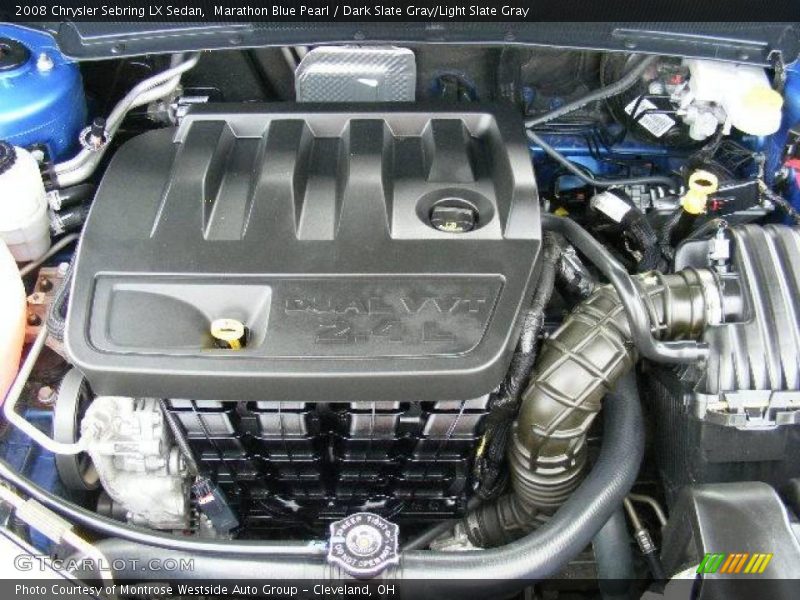 Marathon Blue Pearl / Dark Slate Gray/Light Slate Gray 2008 Chrysler Sebring LX Sedan