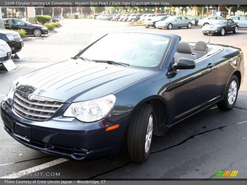 Modern Blue Pearl / Dark Slate Gray/Light Slate Gray 2008 Chrysler Sebring LX Convertible