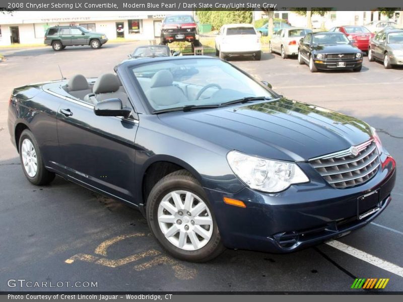 Modern Blue Pearl / Dark Slate Gray/Light Slate Gray 2008 Chrysler Sebring LX Convertible