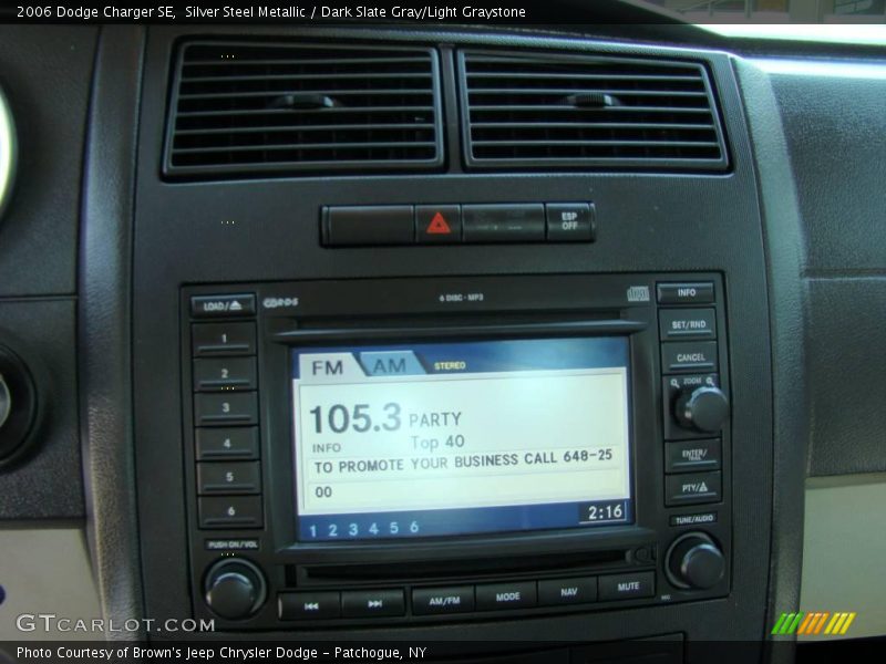 Silver Steel Metallic / Dark Slate Gray/Light Graystone 2006 Dodge Charger SE