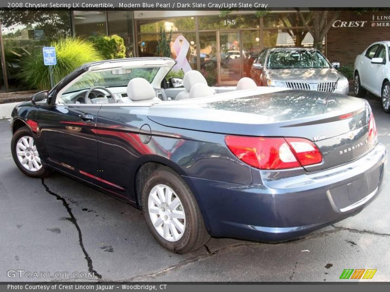 Modern Blue Pearl / Dark Slate Gray/Light Slate Gray 2008 Chrysler Sebring LX Convertible
