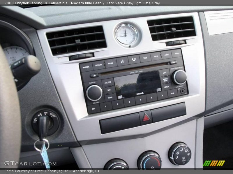 Modern Blue Pearl / Dark Slate Gray/Light Slate Gray 2008 Chrysler Sebring LX Convertible
