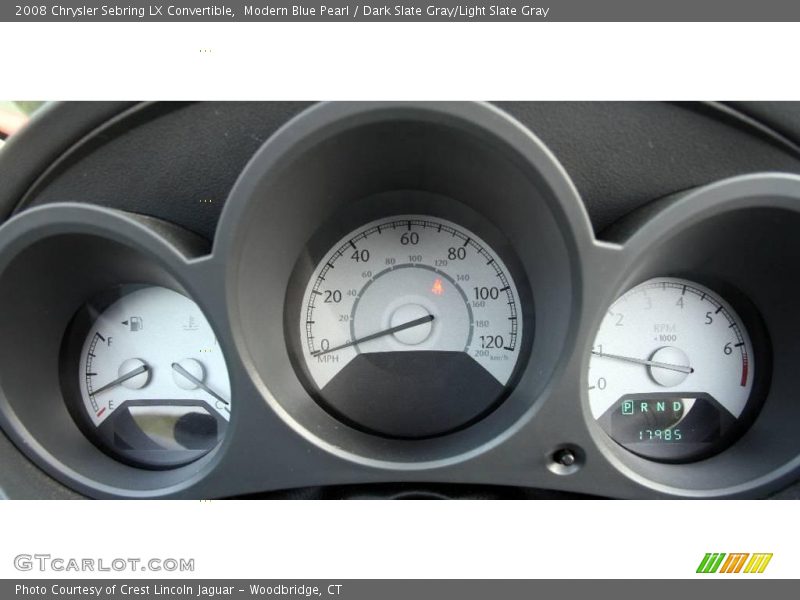 Modern Blue Pearl / Dark Slate Gray/Light Slate Gray 2008 Chrysler Sebring LX Convertible