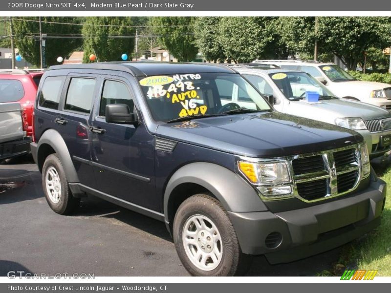 Modern Blue Pearl / Dark Slate Gray 2008 Dodge Nitro SXT 4x4