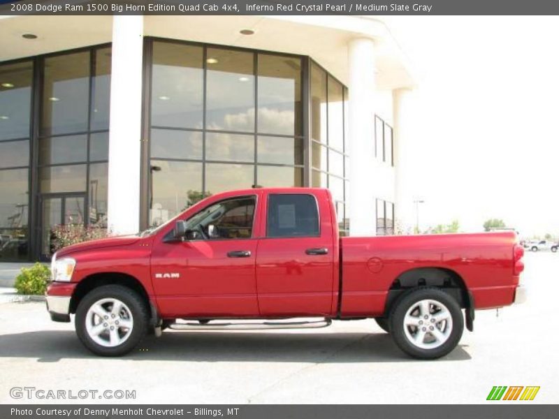 Inferno Red Crystal Pearl / Medium Slate Gray 2008 Dodge Ram 1500 Big Horn Edition Quad Cab 4x4