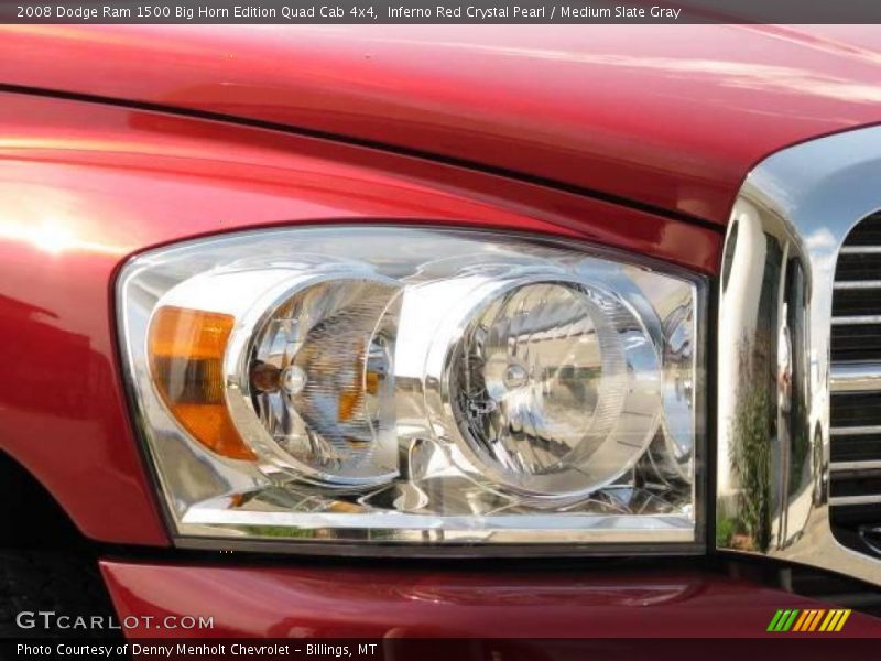 Inferno Red Crystal Pearl / Medium Slate Gray 2008 Dodge Ram 1500 Big Horn Edition Quad Cab 4x4