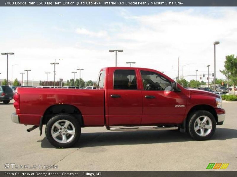 Inferno Red Crystal Pearl / Medium Slate Gray 2008 Dodge Ram 1500 Big Horn Edition Quad Cab 4x4
