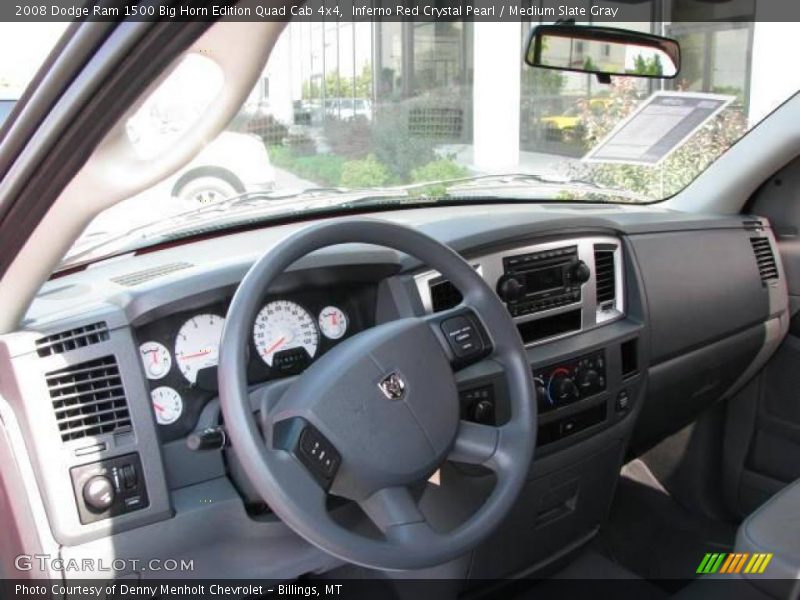 Inferno Red Crystal Pearl / Medium Slate Gray 2008 Dodge Ram 1500 Big Horn Edition Quad Cab 4x4