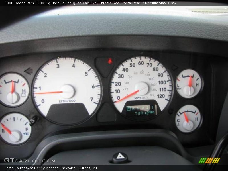 Inferno Red Crystal Pearl / Medium Slate Gray 2008 Dodge Ram 1500 Big Horn Edition Quad Cab 4x4