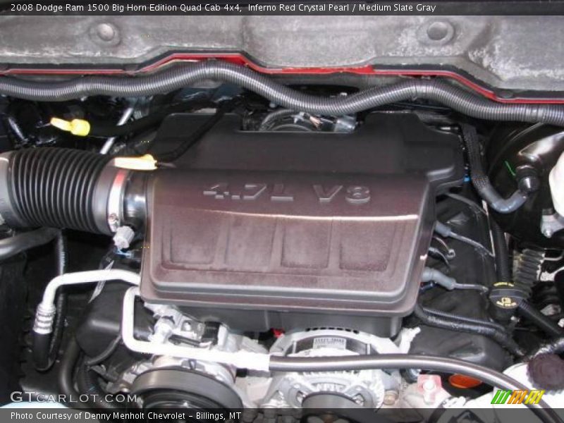 Inferno Red Crystal Pearl / Medium Slate Gray 2008 Dodge Ram 1500 Big Horn Edition Quad Cab 4x4