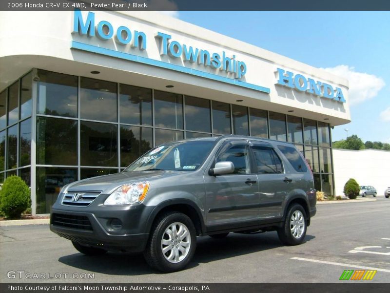 Pewter Pearl / Black 2006 Honda CR-V EX 4WD