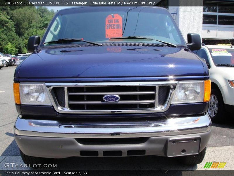 True Blue Metallic / Medium Flint Grey 2006 Ford E Series Van E350 XLT 15 Passenger