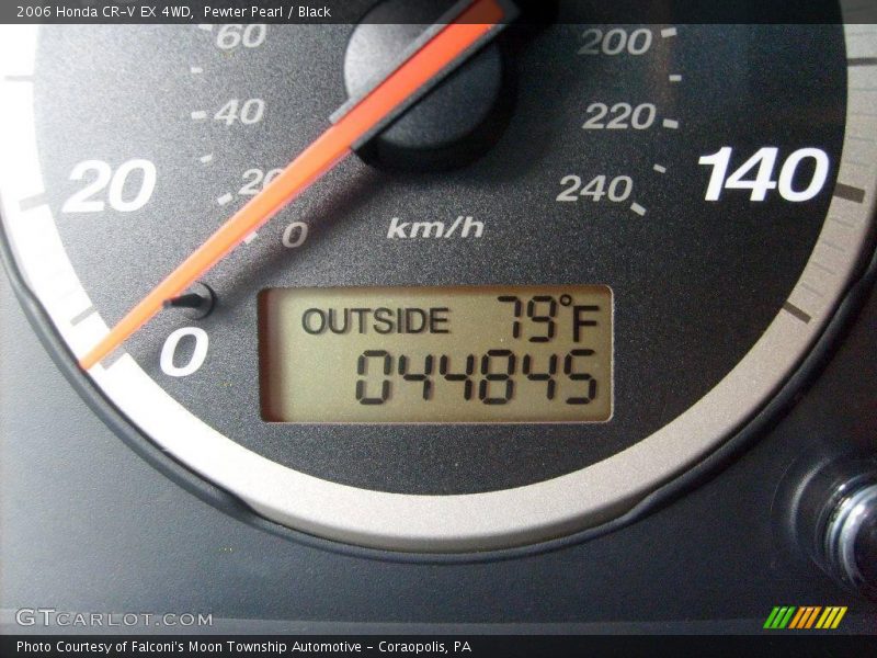 Pewter Pearl / Black 2006 Honda CR-V EX 4WD