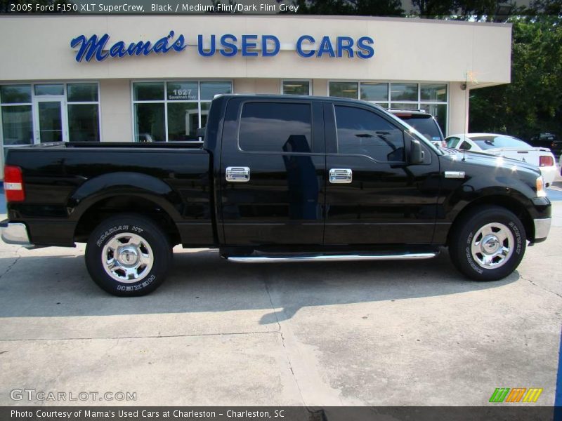 Black / Medium Flint/Dark Flint Grey 2005 Ford F150 XLT SuperCrew