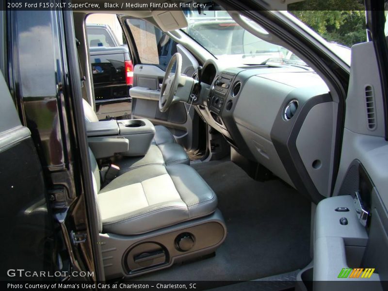 Black / Medium Flint/Dark Flint Grey 2005 Ford F150 XLT SuperCrew