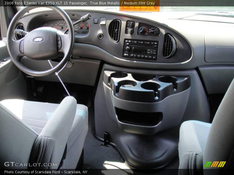 True Blue Metallic / Medium Flint Grey 2006 Ford E Series Van E350 XLT 15 Passenger