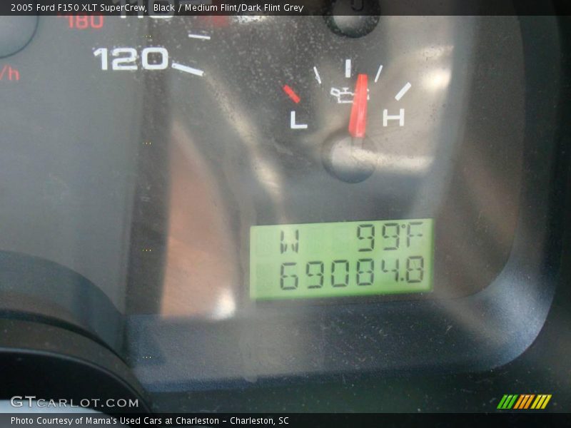 Black / Medium Flint/Dark Flint Grey 2005 Ford F150 XLT SuperCrew