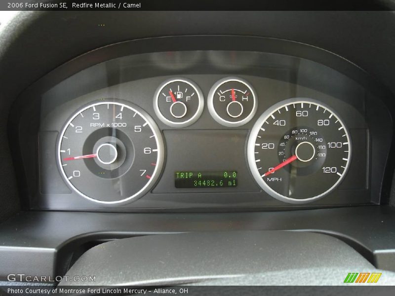 Redfire Metallic / Camel 2006 Ford Fusion SE
