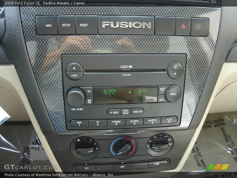 Redfire Metallic / Camel 2006 Ford Fusion SE