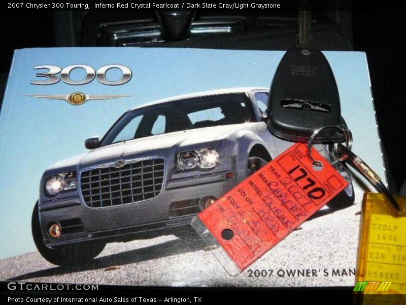 Inferno Red Crystal Pearlcoat / Dark Slate Gray/Light Graystone 2007 Chrysler 300 Touring