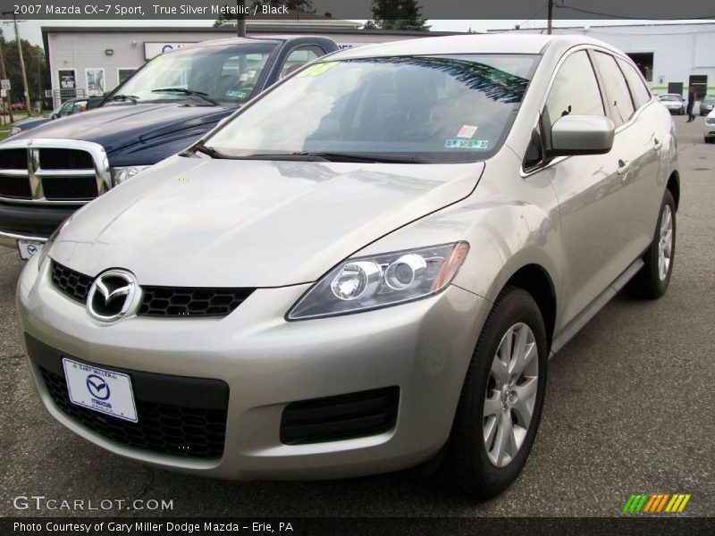 True Silver Metallic / Black 2007 Mazda CX-7 Sport