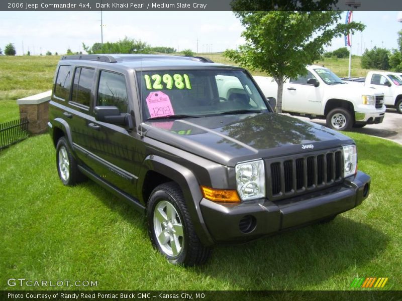 Dark Khaki Pearl / Medium Slate Gray 2006 Jeep Commander 4x4