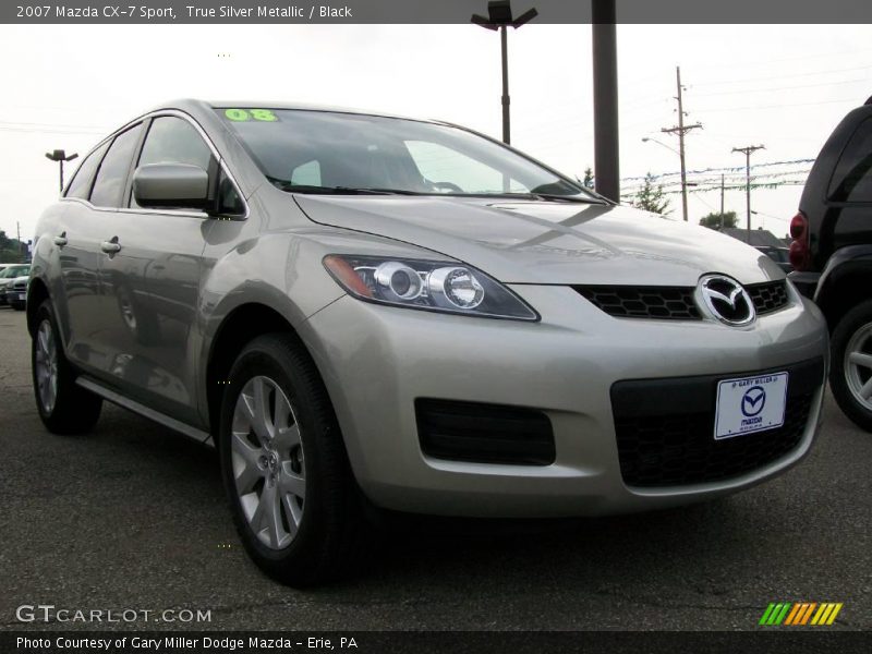 True Silver Metallic / Black 2007 Mazda CX-7 Sport