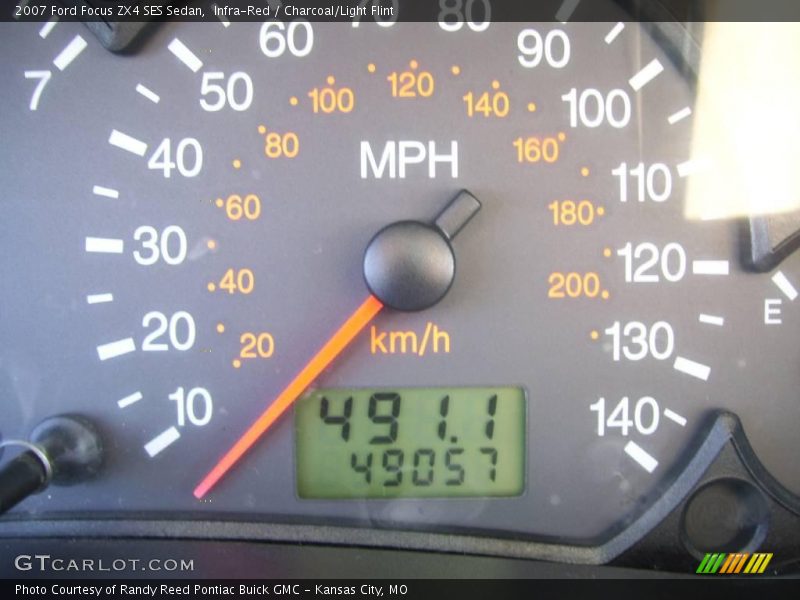 Infra-Red / Charcoal/Light Flint 2007 Ford Focus ZX4 SES Sedan