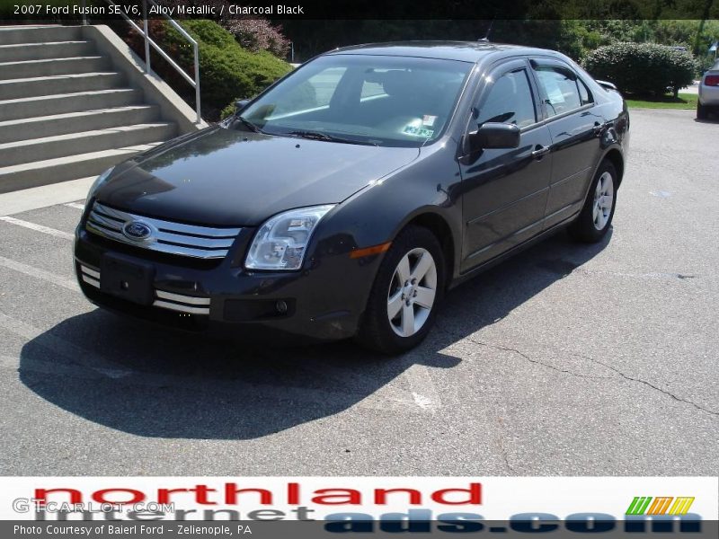Alloy Metallic / Charcoal Black 2007 Ford Fusion SE V6