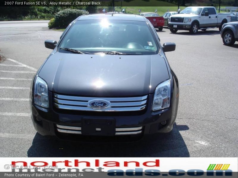 Alloy Metallic / Charcoal Black 2007 Ford Fusion SE V6