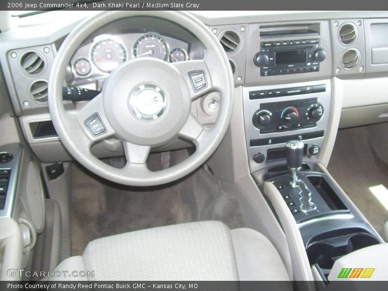 Dark Khaki Pearl / Medium Slate Gray 2006 Jeep Commander 4x4
