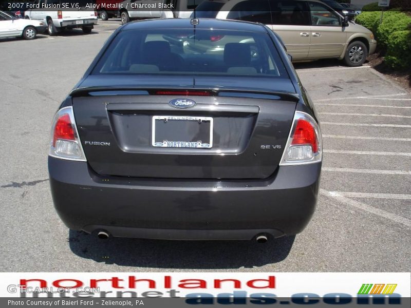 Alloy Metallic / Charcoal Black 2007 Ford Fusion SE V6