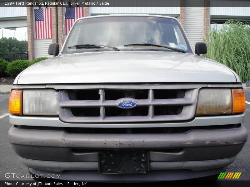 Silver Metallic / Beige 1994 Ford Ranger XL Regular Cab