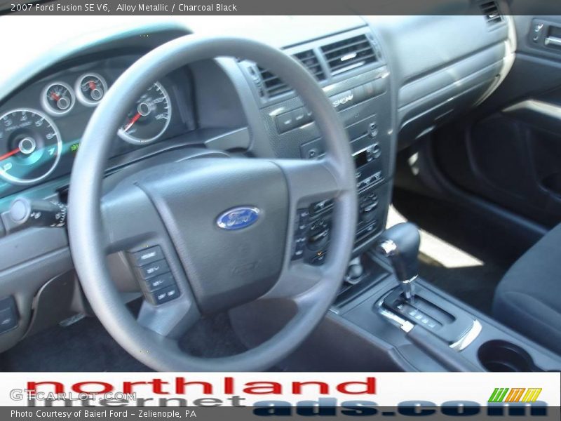 Alloy Metallic / Charcoal Black 2007 Ford Fusion SE V6