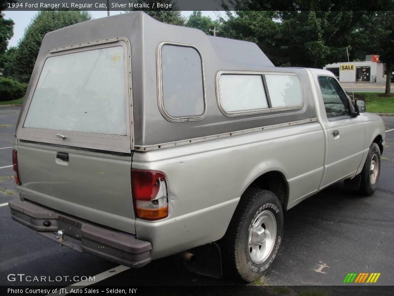 Silver Metallic / Beige 1994 Ford Ranger XL Regular Cab