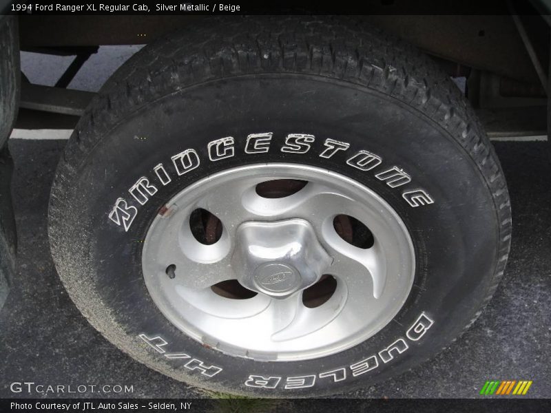 Silver Metallic / Beige 1994 Ford Ranger XL Regular Cab